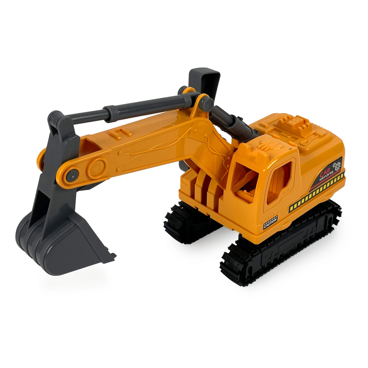 Ciężarówka Transportowa z Koparką żółta