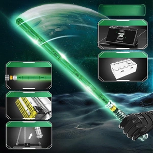 Zielony Miecz Świetlny – Świecący Model Kolekcjonerski z 1089 Elementów