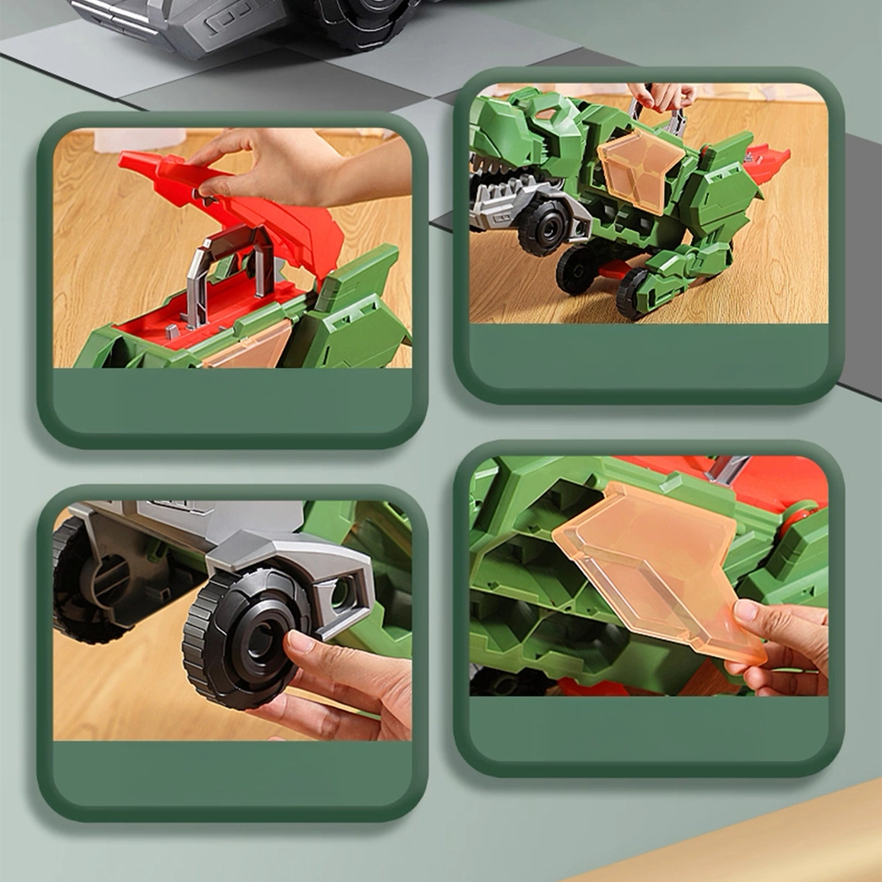 Mega Ciężarówka Dinozaur 2w1 XXL