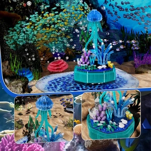 Pozytywka z Meduzą 424 Klocki Świecąca Dekoracja