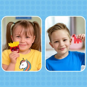 Koraliki do prasowania 1500 szt Junior Maxi Kolorowe