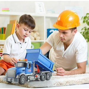 Wywrotka Zabawka z Dźwiękami i Światłami Ciężarówka Dla Małych Budowniczych