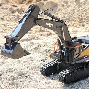 Duża Zdalnie Sterowana Koparka Gąsienicowa RC 1592 Metal