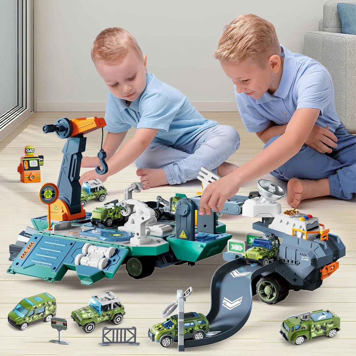 Interaktywny Galaktyczny Transporter 2w1 Stacja Badawcza z Akcesoriami