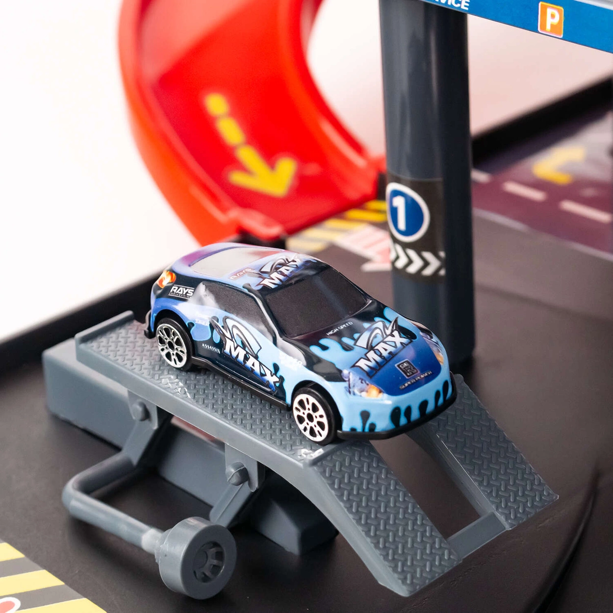 Garaż Wielopoziomowy XXXL 6 Piętrowy Parking na Resoraki 10 Autek Metalowych 92822