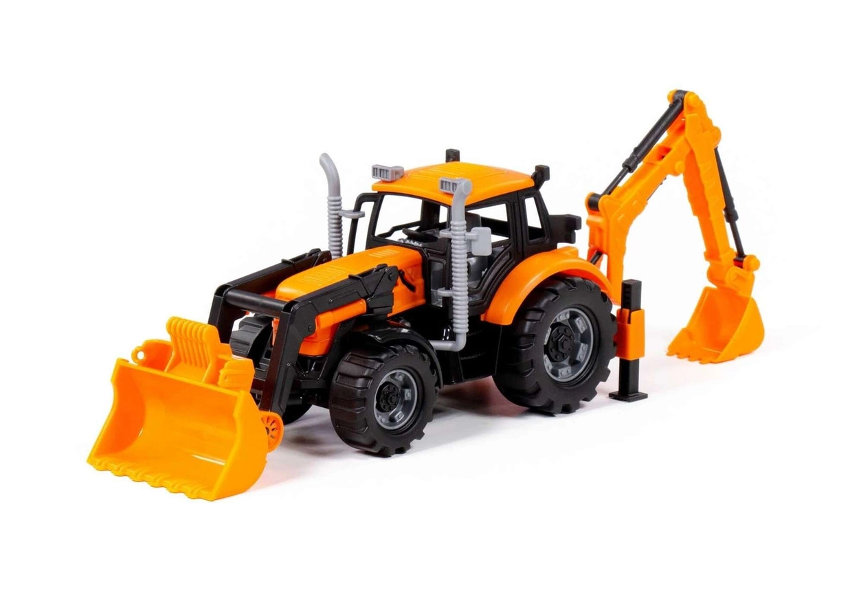 Koparka Ładowarka Inercyjna Progress Polesie Zabawka Budowlana dla Dzieci