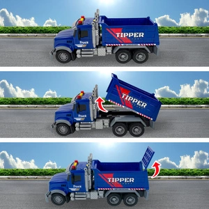 Duży Samochód Wywrotka z EFEKTAMI Dźwięki Światła Dym Ciężarówka Z NAPĘDEM