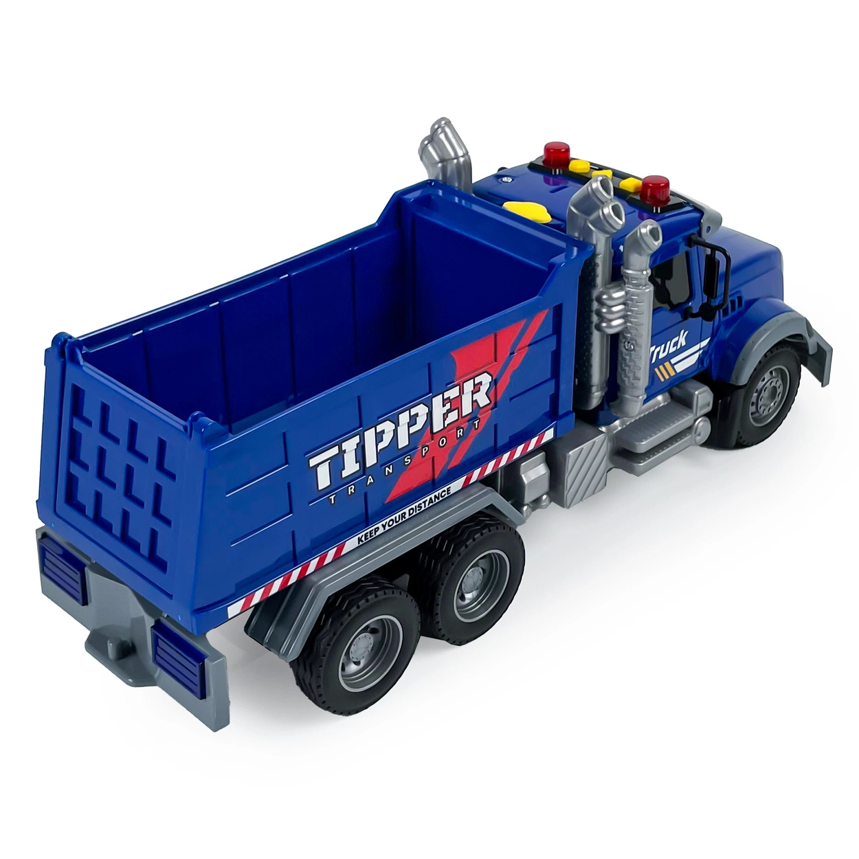 Duży Samochód Wywrotka z EFEKTAMI Dźwięki Światła Dym Ciężarówka Z NAPĘDEM