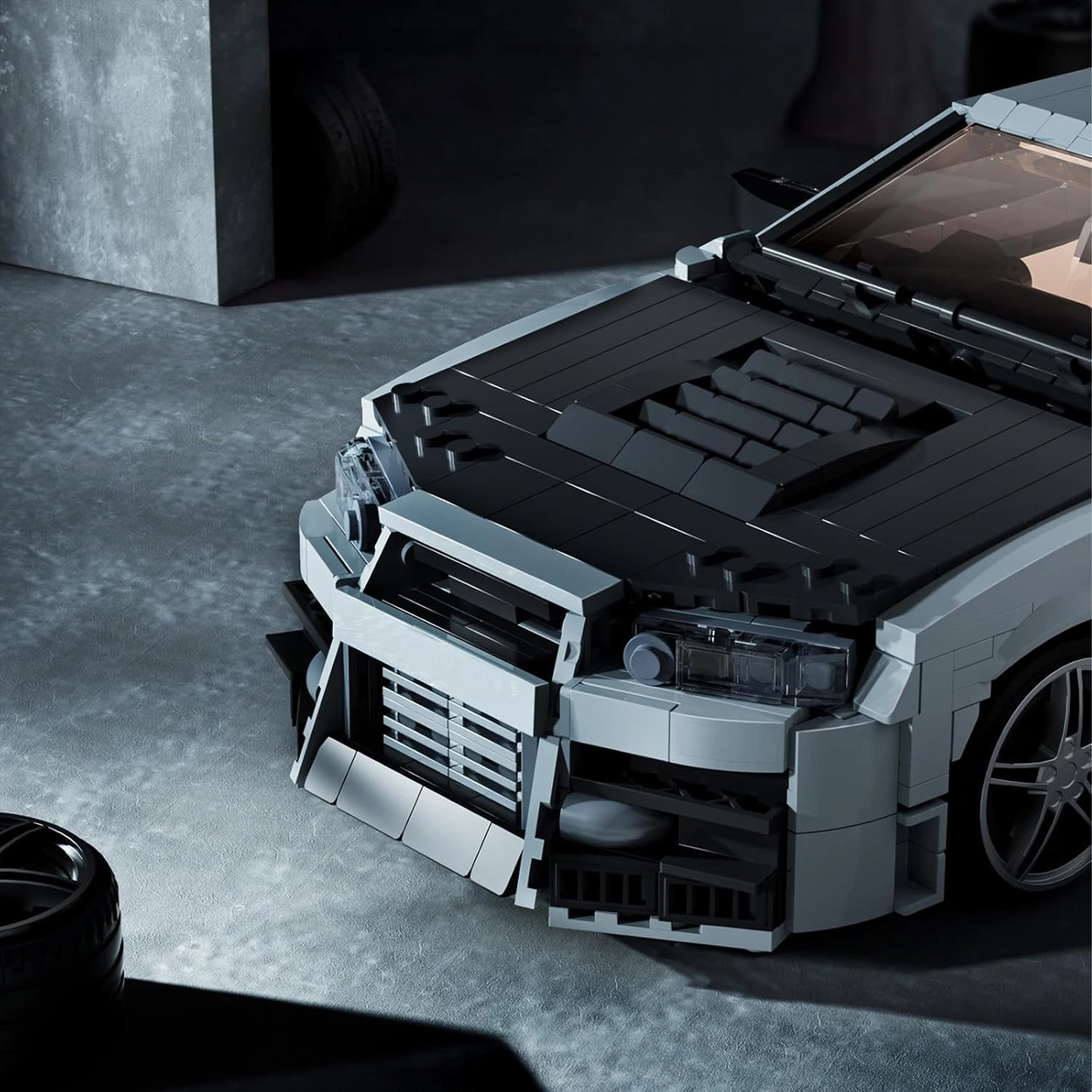 Nissan Skyline GT-R R34 – Klockowy Drift King – 1471 Elementów