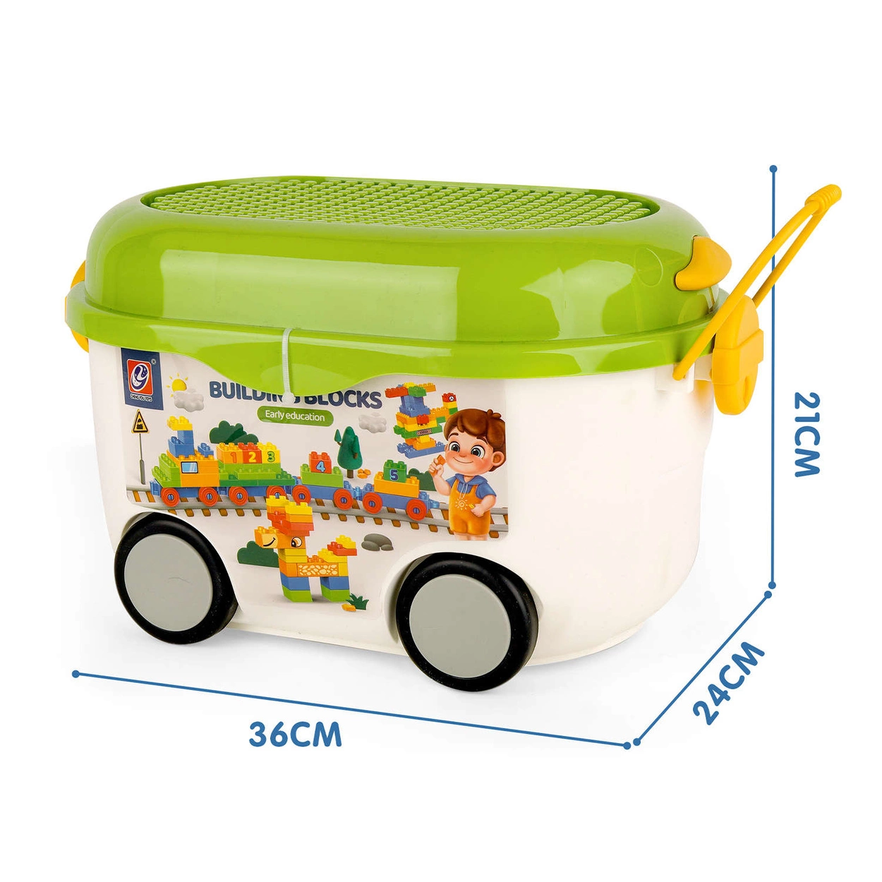 Klocki Konstrukcyjne Duże - Kreatywny Zestaw 220 Elementów