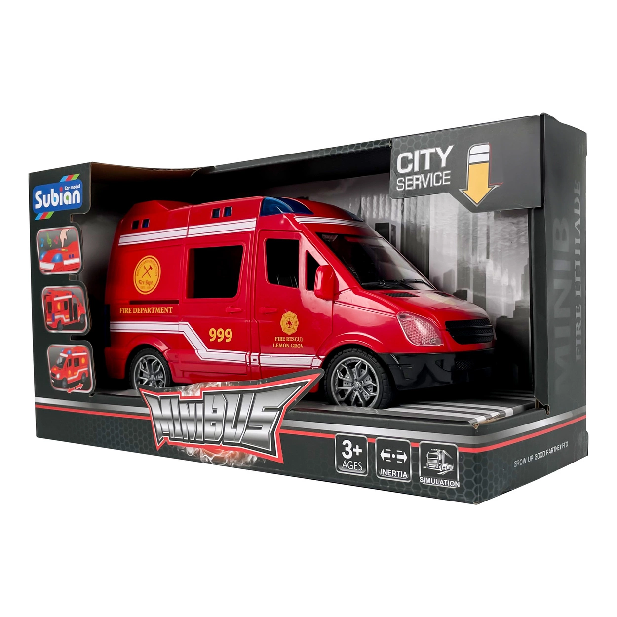 Ambulans ze ŚWIATŁEM i DŹWIĘKIEM Karetka Pogotowia Samochód z NAPĘDEM