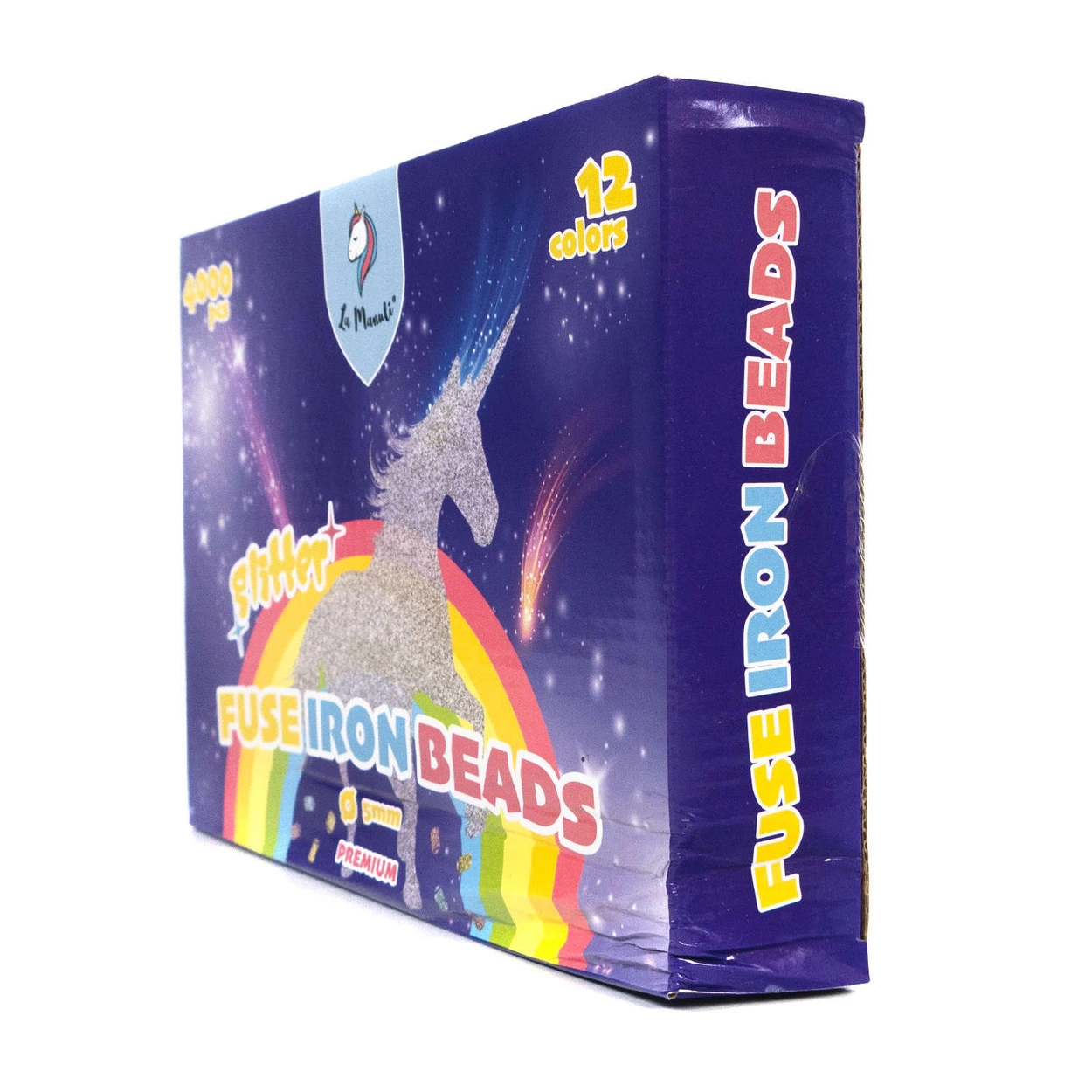 OUTLET Zniszczone opakowanie Koraliki Brokatowe 12 Kolorów