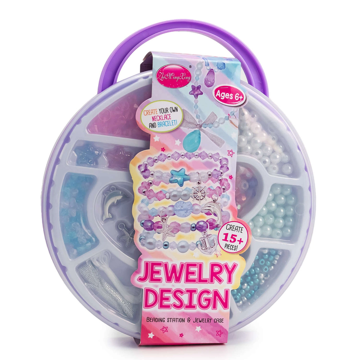 Zestaw Kreatywny do Robienia Biżuterii Naszyjników Walizka