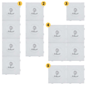 La Manuli 4x PODKŁADKI do Koralików do Prasowania Mini