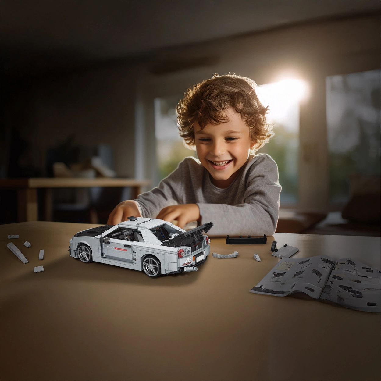 Nissan Skyline GT-R R34 – Klockowy Drift King – 1471 Elementów