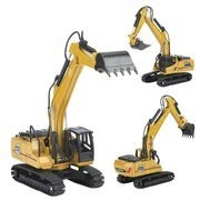 KOPARKA GĄSIENICOWA RUCHOMA MODEL Z METALU 1/60