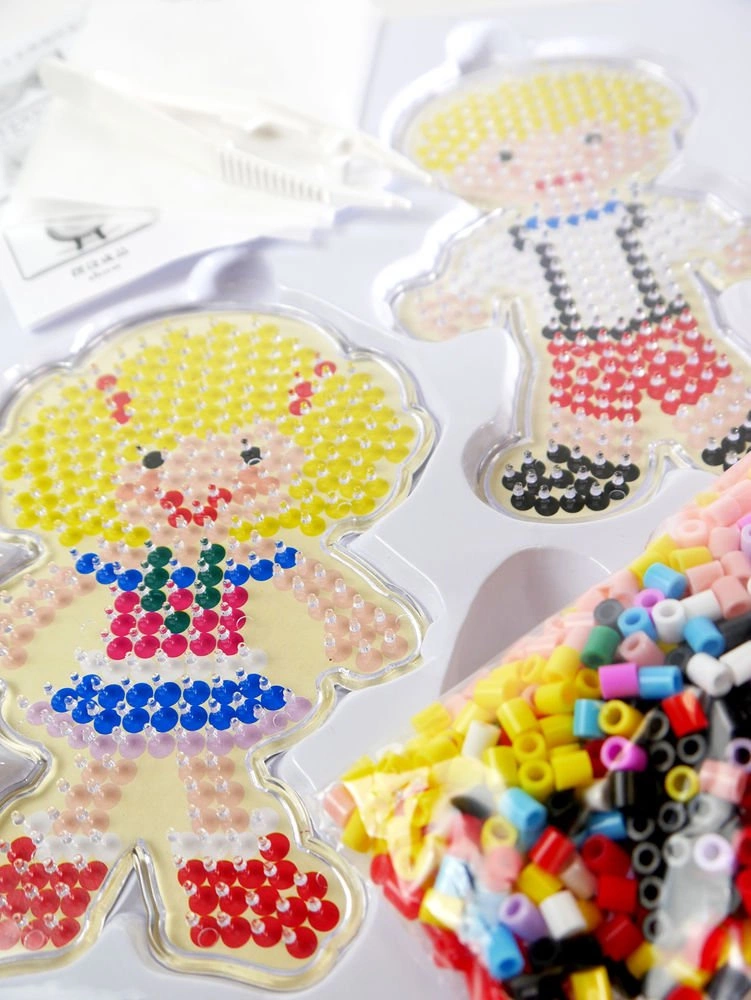 Koraliki do prasowania + 2 szablony dzieci pinceta