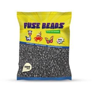 Koraliki do prasowania CIEMNY SZARY 1500 szt Benny Beads