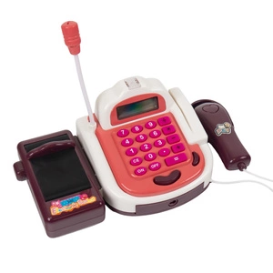 Kasa Fiskalna dla Dzieci z Dźwiękiem Czytnik Kodów Monety Mikrofon Sklepowa