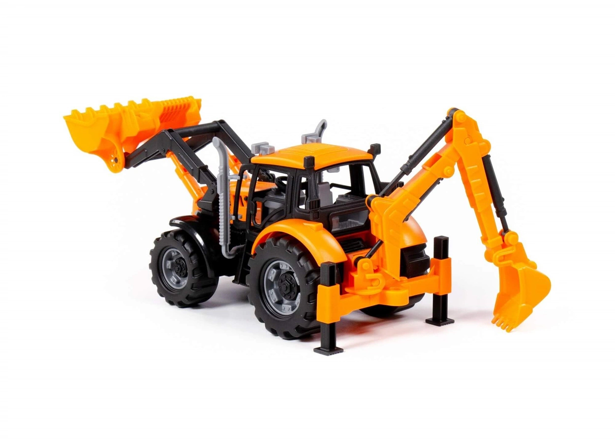 Koparka Ładowarka Inercyjna Progress Polesie Zabawka Budowlana dla Dzieci
