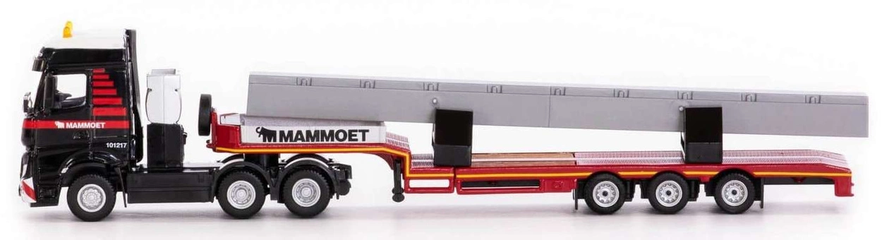 Ciężarówka MAMMOET Mercedes Benz z naczepą 1:87