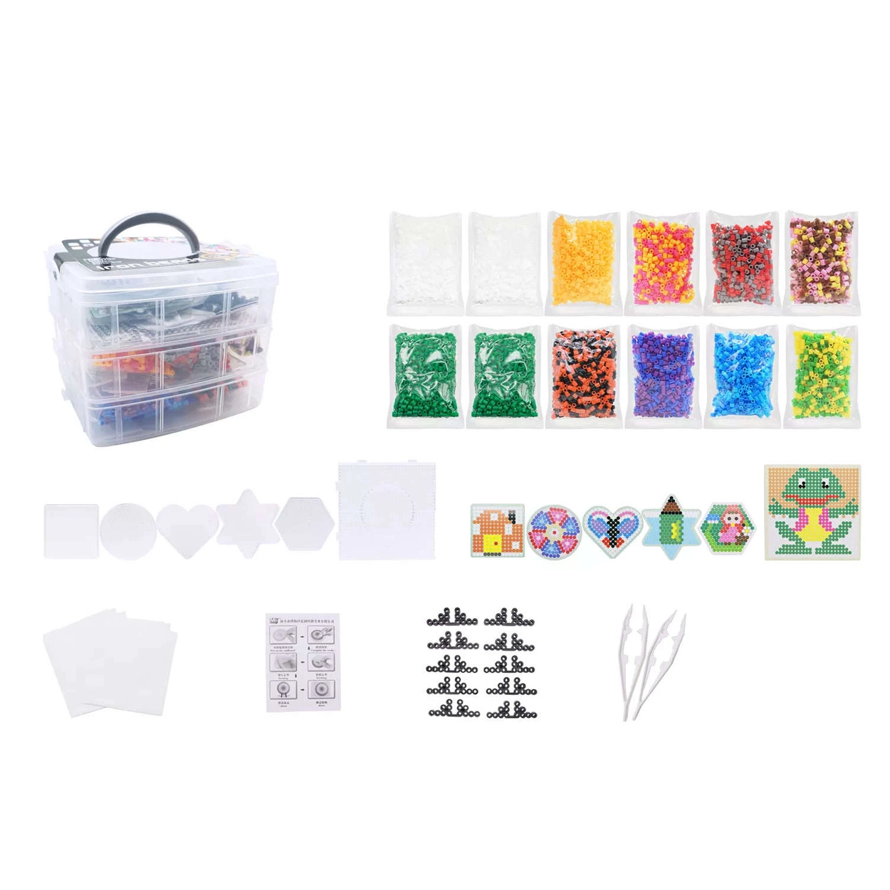 Koraliki do prasowania Wzory Szablony 6000 szt