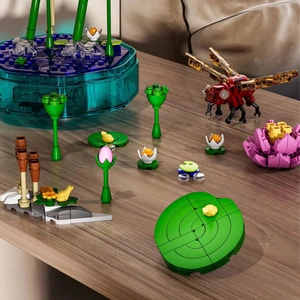 Pozytywka z Ważką 396 Klocków Świecąca Dekoracja