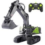 Duża Zdalnie Sterowana Koparka Gąsienicowa RC 1593 Metal