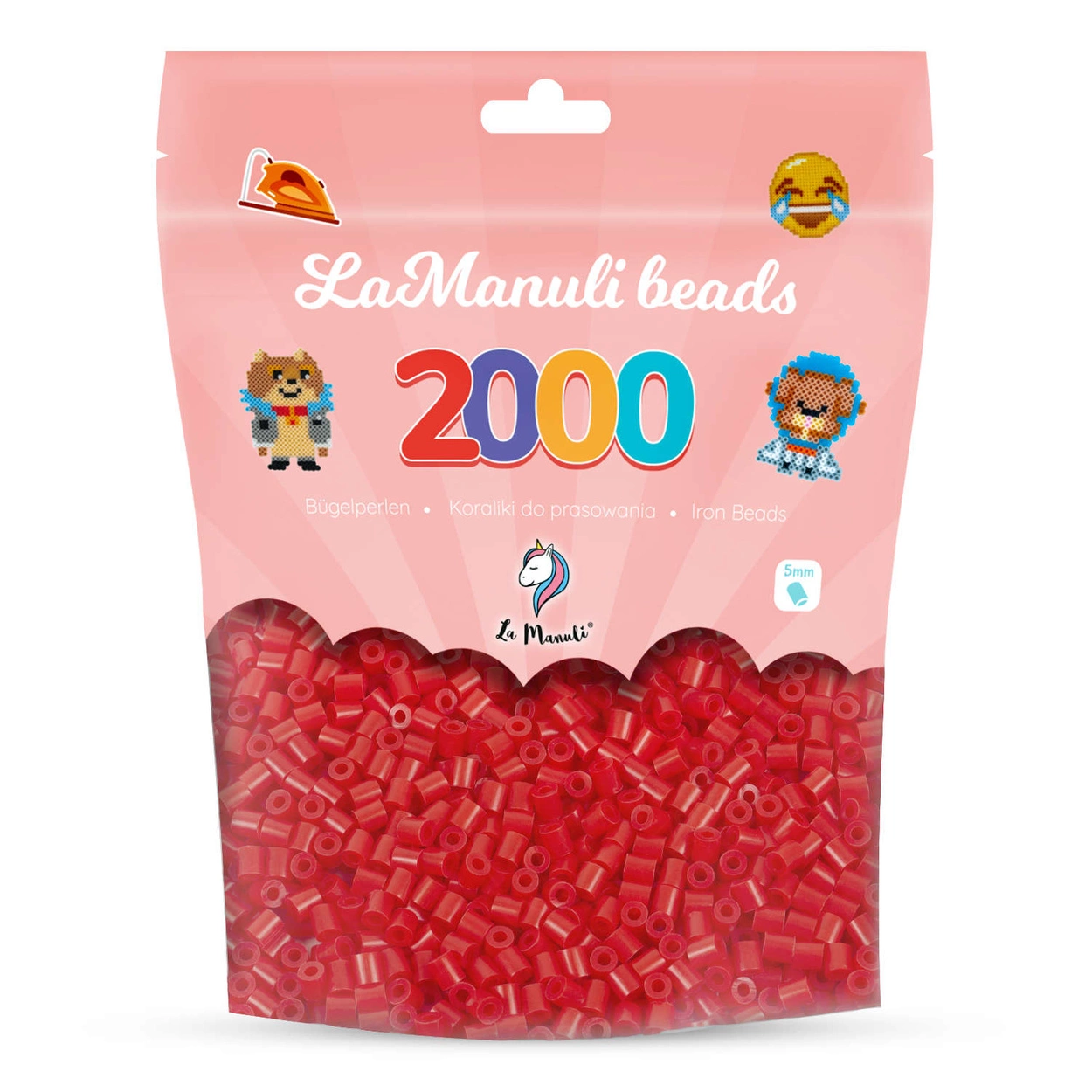 Koraliki do prasowania 2000 CZERWONE (LA.W11)