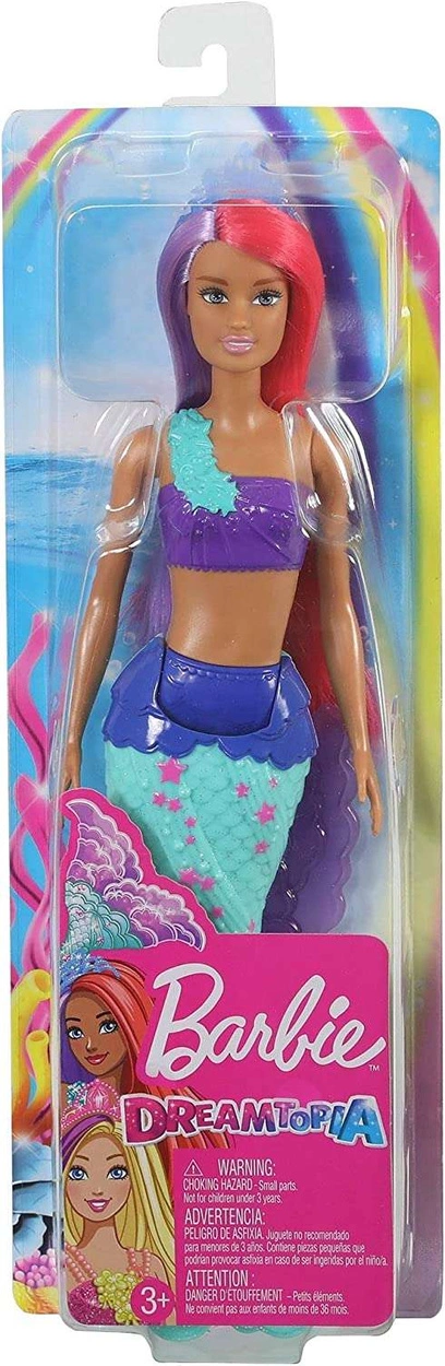 Barbie Dreamtopia Lalka Syrenka (30cm) z różowo - fioletowe włosami
