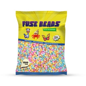 Koraliki do prasowania PASTELOWE 1500 szt Benny Beads