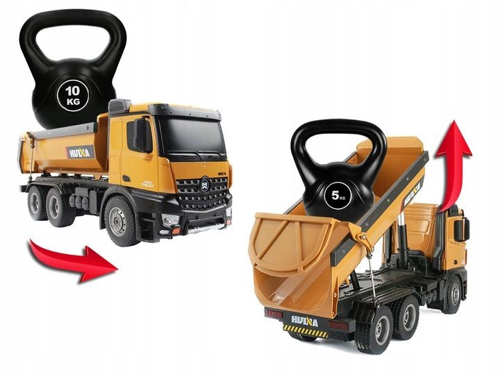 Wywrotka Zdalnie Sterowana Metalowa RC