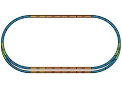 Komplet nasypów pod tory A + E PIKO 55367