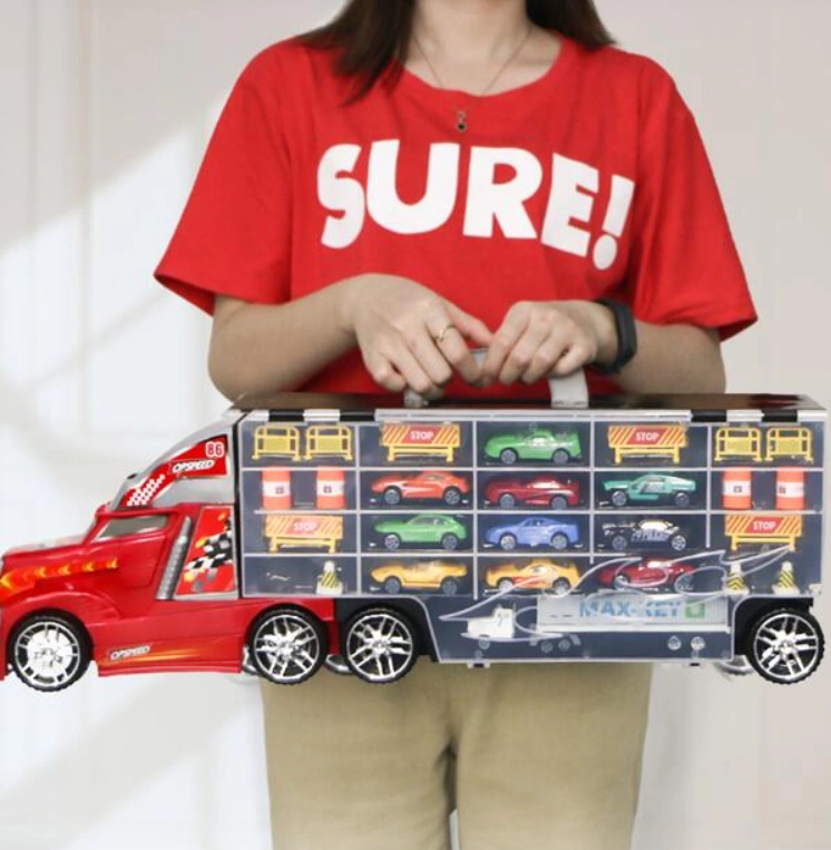 Ciężarówka Laweta Auta 10 RESORAKÓW + WYRZUTNIA