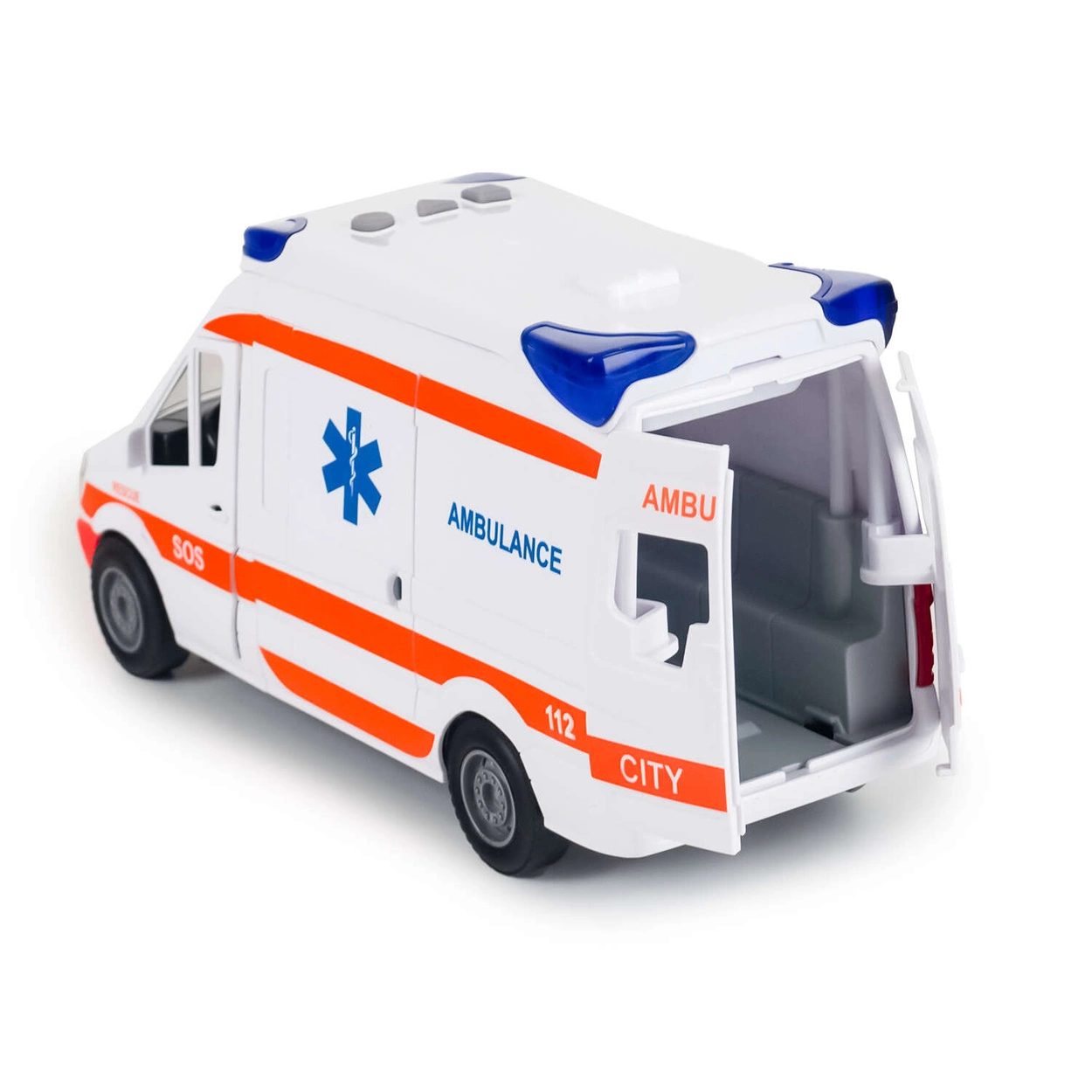 Ambulans Karetka Pogotowia Ratunkowego Zabawka z Dźwiękami i Noszami