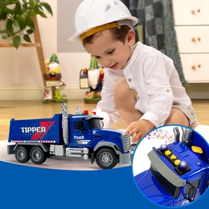 Duży Samochód Wywrotka z EFEKTAMI Dźwięki Światła Dym Ciężarówka Z NAPĘDEM