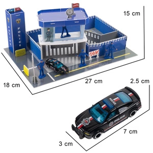 Komisariat Policja Puzzle 3D dla Dzieci z Resorakiem Trójwymiarowa Układanka