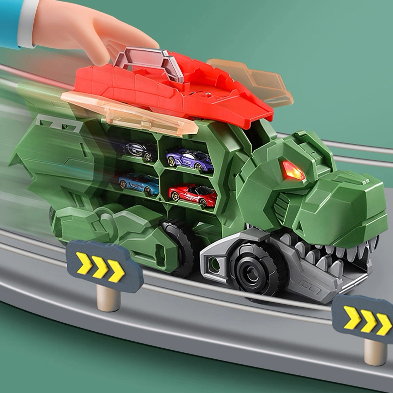 Mega Ciężarówka Dinozaur 2w1 XXL