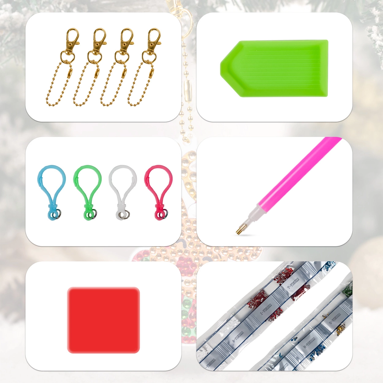 La Manuli Haft Diamentowy dla Dzieci - Świąteczny Zestaw Diamond Painting