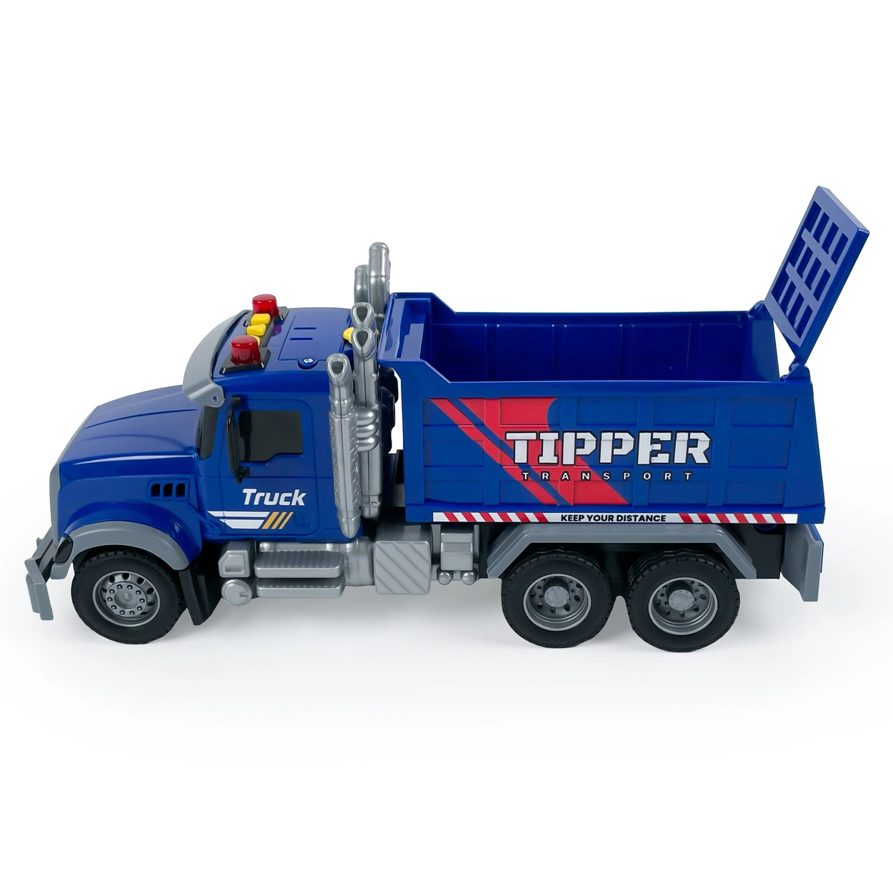 Duży Samochód Wywrotka z EFEKTAMI Dźwięki Światła Dym Ciężarówka Z NAPĘDEM