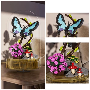 Pozytywka z Motylem 432 Klocki Świecąca Dekoracja