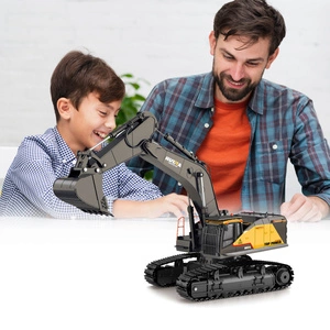 Duża Zdalnie Sterowana Koparka Gąsienicowa RC 1592 Metal