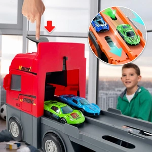 Ciężarówka Katapultowa Transporter Laweta 207cm + 6 Resoraków