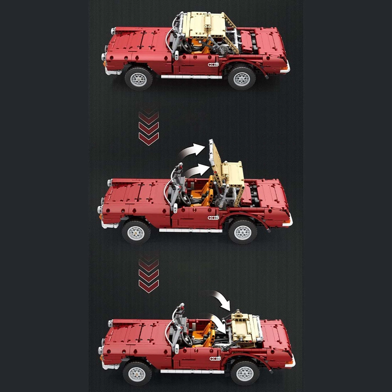 Klocki Reobrix Retro Pojazd Mercedes-Benz 280SL