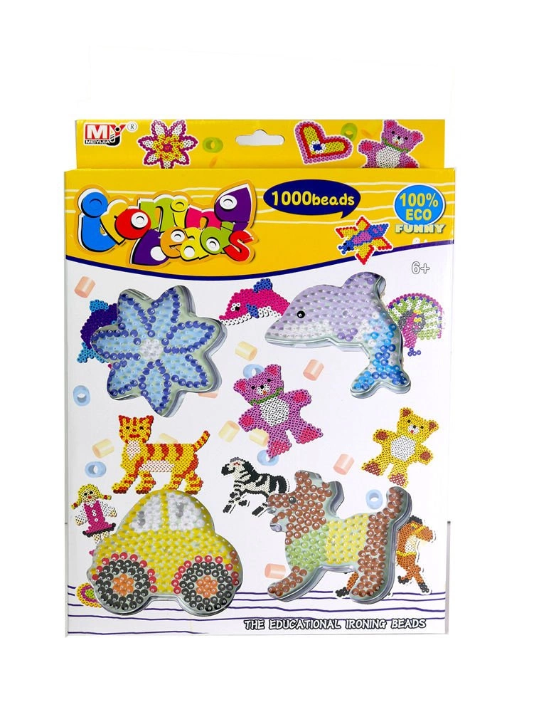 Zestaw koralików do prasowania 1000 sztuk 4 wzory