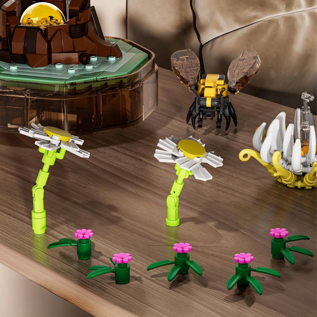 Pozytywka z Pszczołą 413 Klocków Świecąca Dekoracja