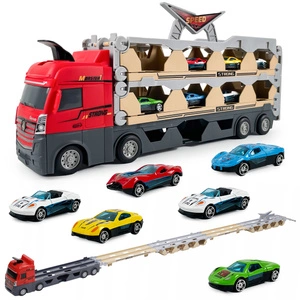 Ciężarówka Katapultowa Transporter Laweta 207cm + 6 Resoraków