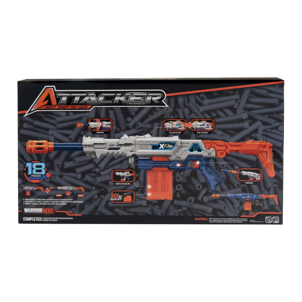 Karabin Maszynowy Zabawka 2w1 Wyrzutnia + Strzałki