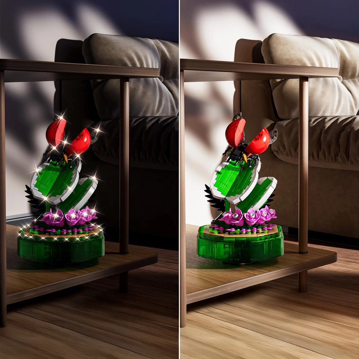 Pozytywka z Biedronką 455 Klocków Świecąca Dekoracja