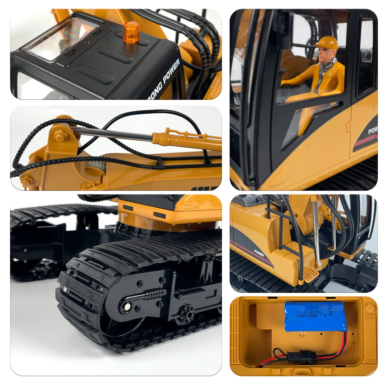 Zdalnie Sterowana Koparka Gąsienicowa RC 3w1